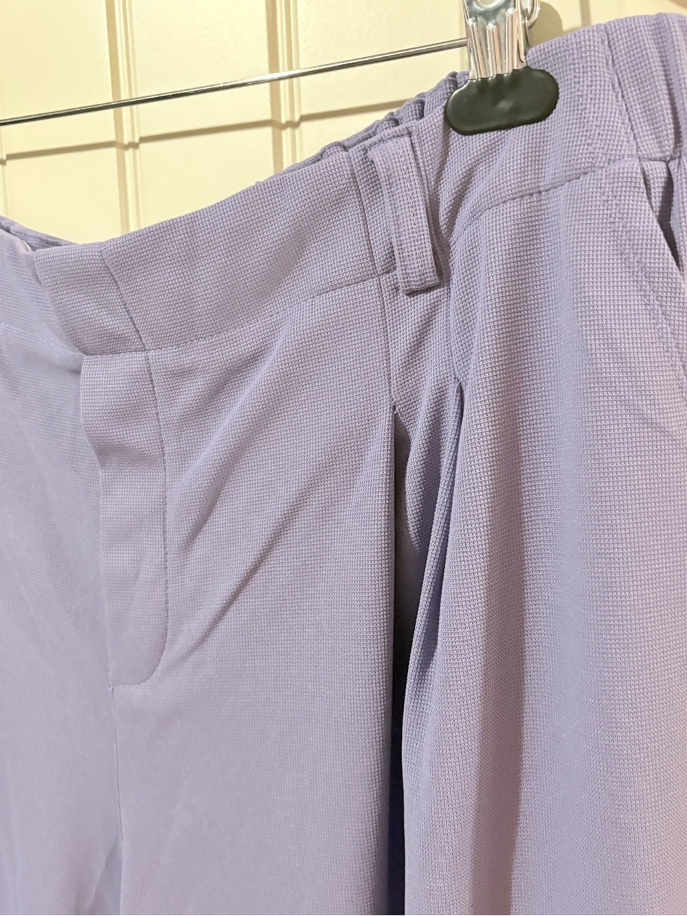 Halara Mellow Purple Flex™ High Waisted Pocket Wide Leg Waffle Work Pants - Picture 4 of 10